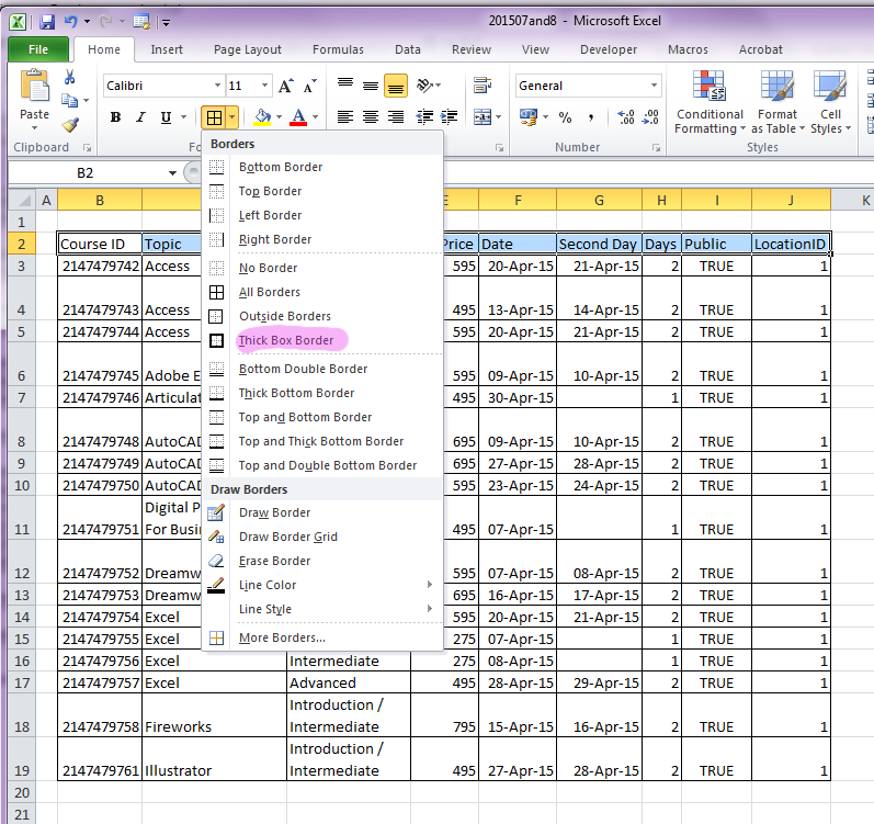 how to paginate in excel