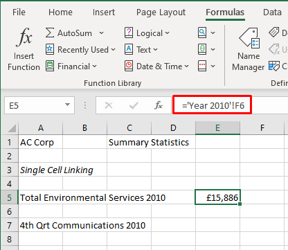 Shows the reference with method 1