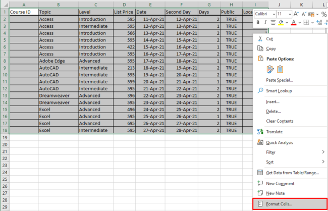 Excel: How To Add Simple Borders