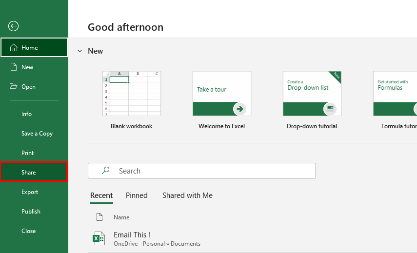 Microsoft Excel How To Email An Excel File Without Leaving Excel 6861