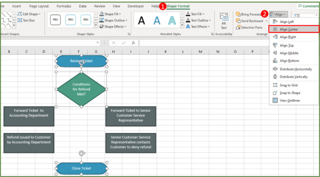 Create A Flowchart In Excel Easily! - Acuity Training