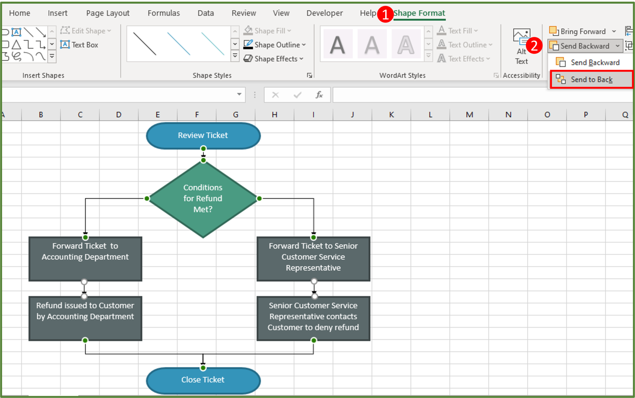 Create A Flowchart In Excel Easily Acuity Training 1889