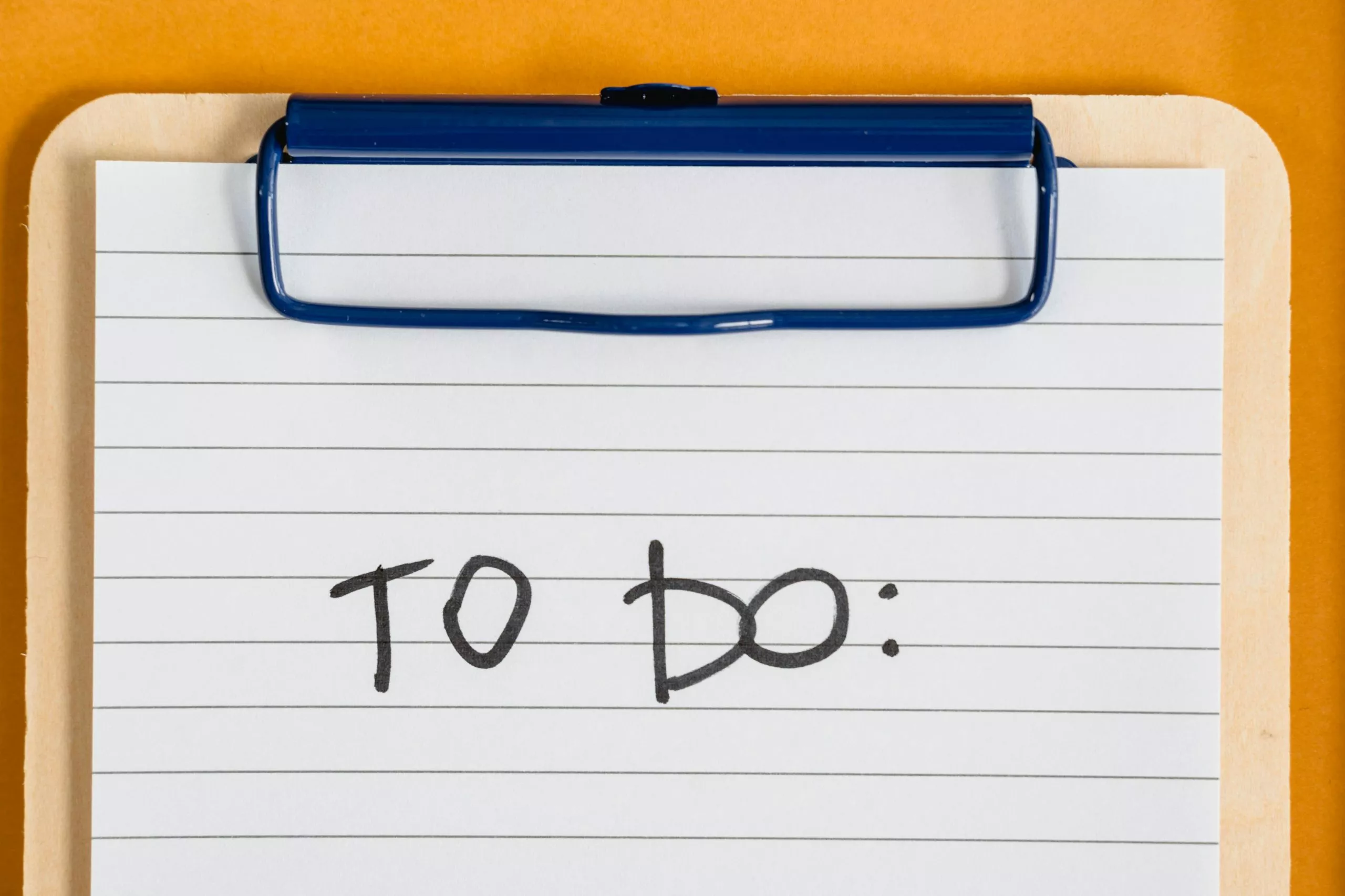 To Do list stock image