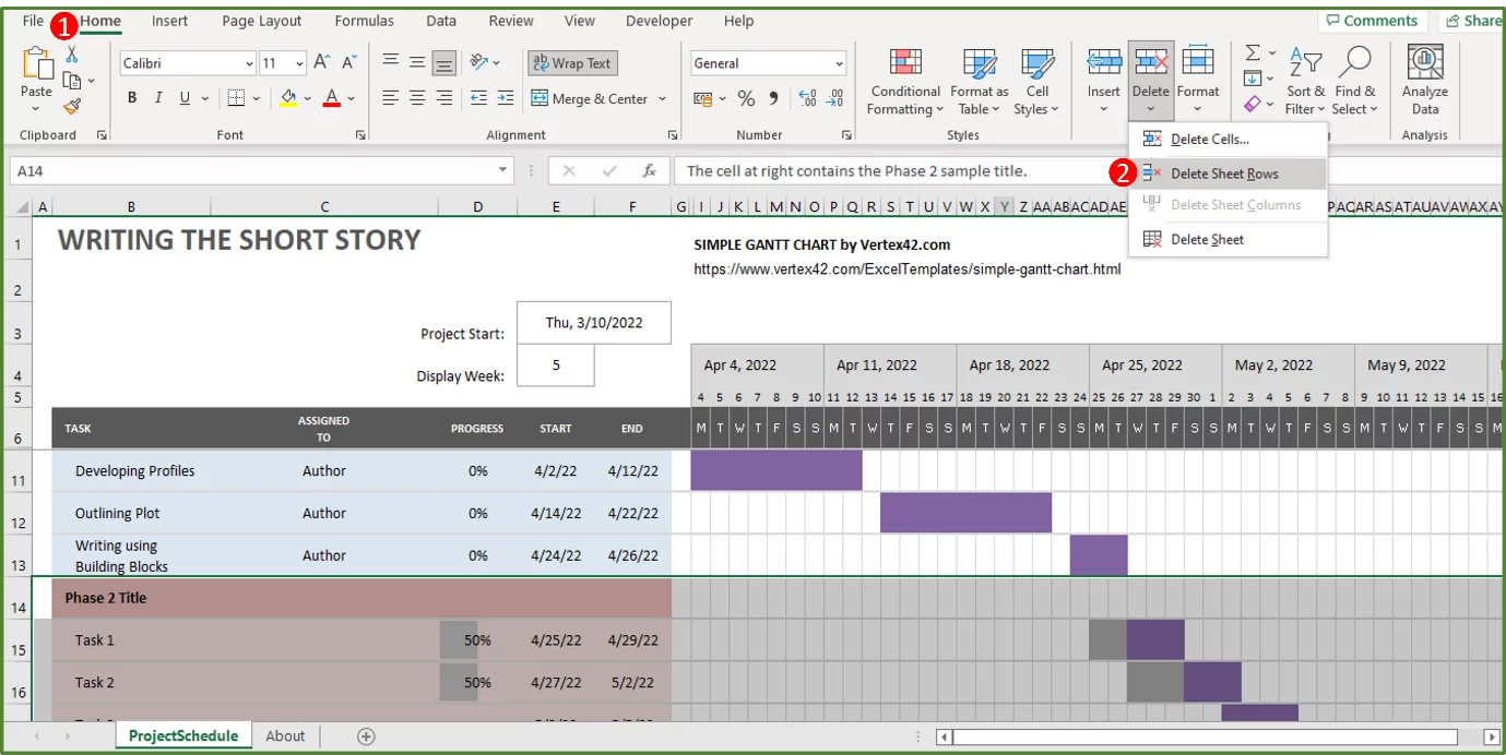 Making A Gantt Chart In Excel (Quick & Easy!) - Acuity Training