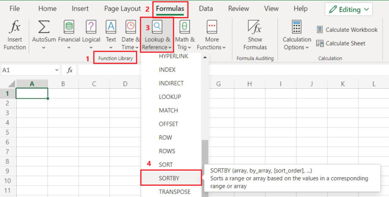 SORT And SORTBY Functions