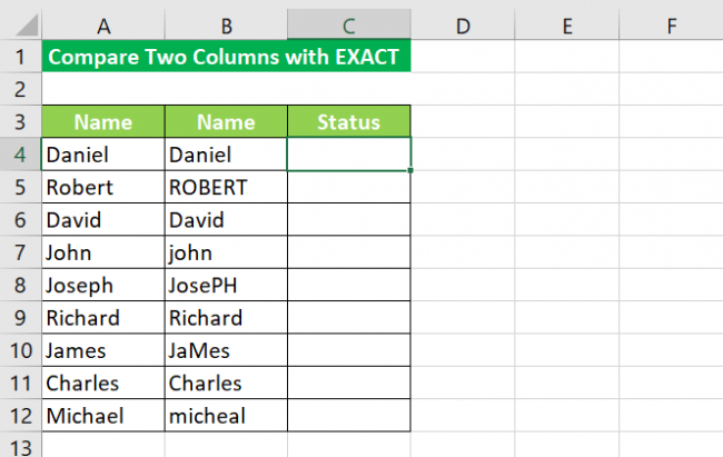 Compare Two Columns In Excel Ultimate Guide Acuity Training 4344