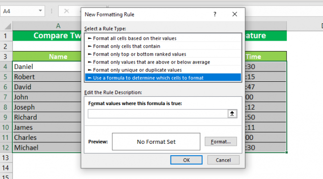 Compare Two Columns in Excel (Ultimate Guide!) - Acuity Training