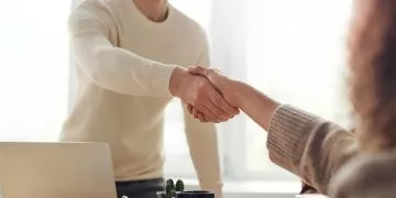 People shaking hands