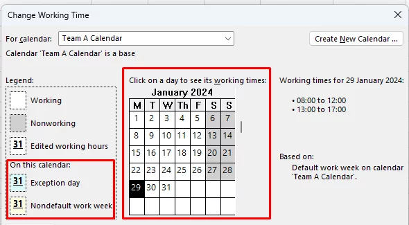 How to change working days in Microsoft Project