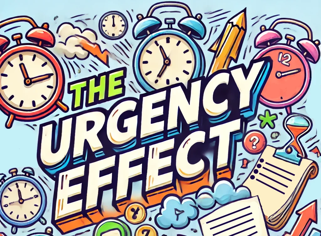 Urgency Effect cartoon graphic