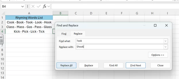 Find & replace, a very useful tool